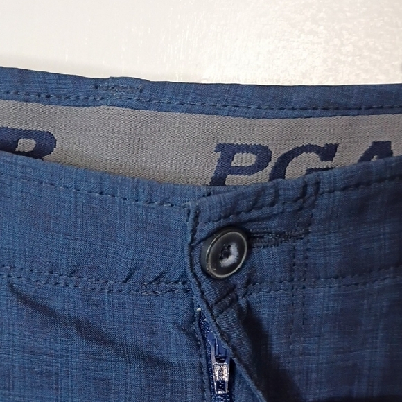 PGA Tour Men's Blue Patterned Shorts - Picture 3 of 12
